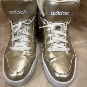 Adidas Gold NEO Raleigh Mid Women's Sneakers - Size 10